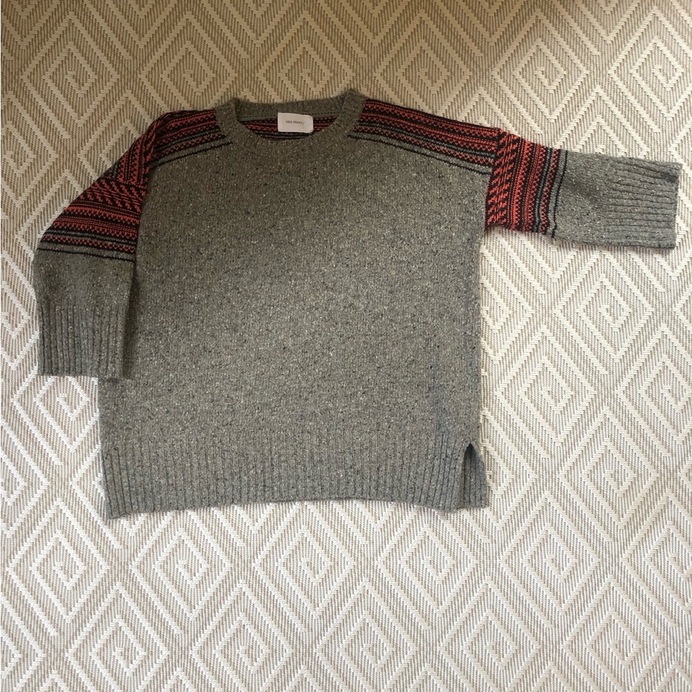 Sita Murt Wool Sweater Shoulder Stripes